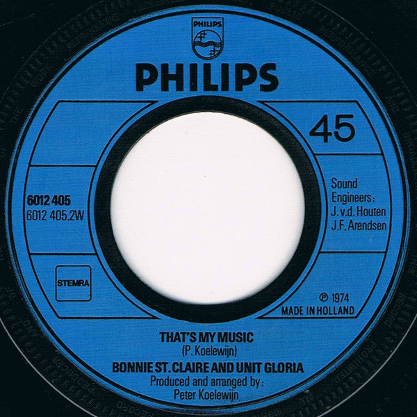Bonnie St. Claire & Unit Gloria : Voulez-vous (7", Single)