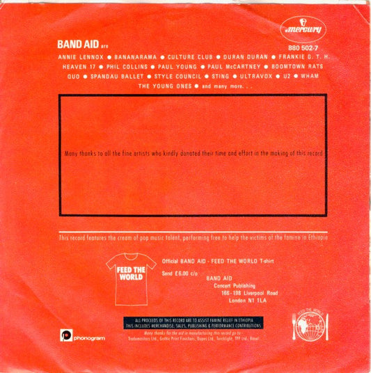 Band Aid : Do They Know It's Christmas? (7", Single)