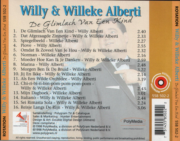 Willy & Willeke Alberti : De Glimlach Van Een Kind (CD, Comp, RE)