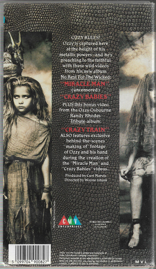 Ozzy Osbourne : Wicked Videos (VHS, PAL)