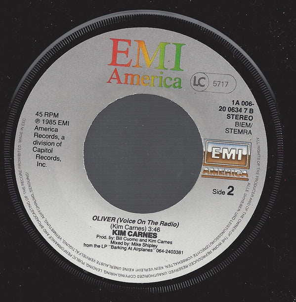 Kim Carnes : Abadabadango (7", Single)