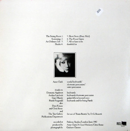 Anne Clark : The Sitting Room (LP, Album)