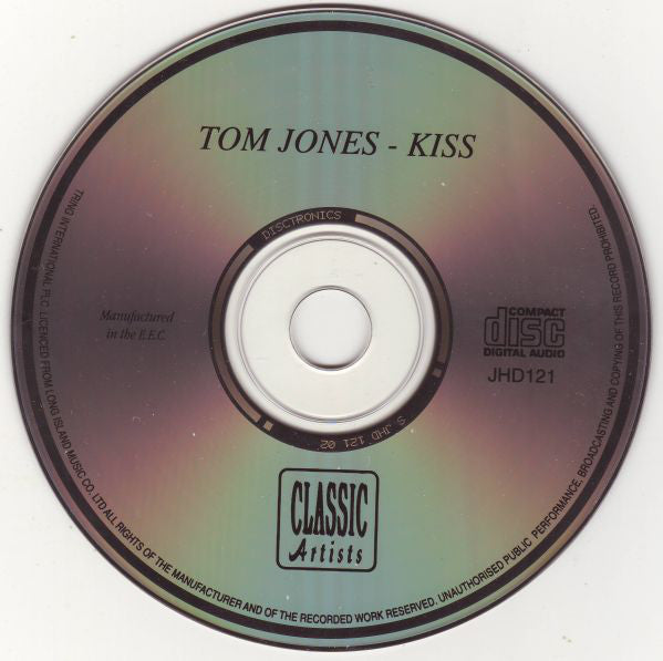 Tom Jones : Kiss (CD, Album, RE)
