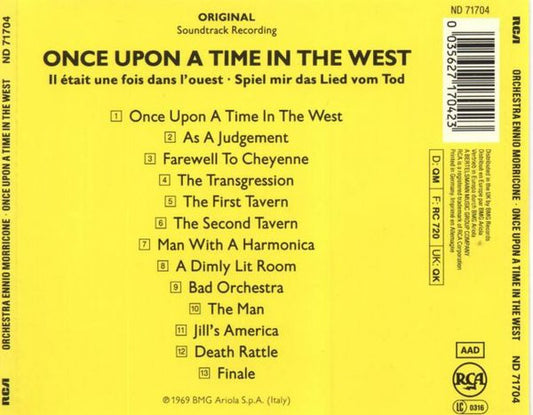 The Ennio Morricone Orchestra : Once Upon A Time In The West = Il Était Une Fois Dans L'Ouest = Spiel Mir Das Lied Vom Tod (CD, Album, RE)