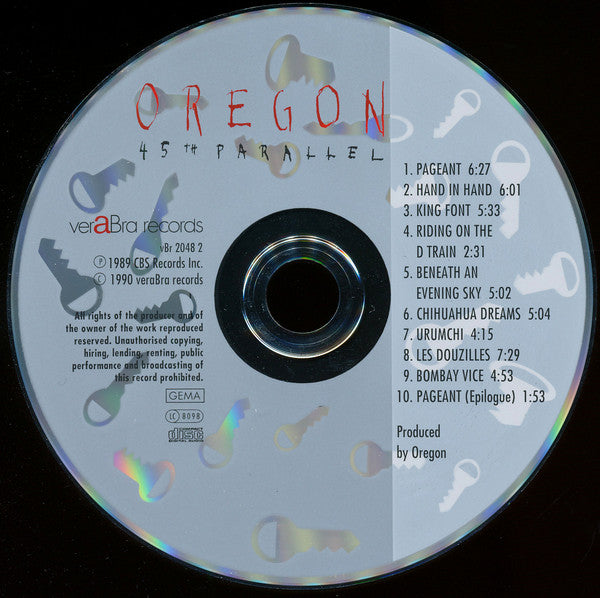 Oregon : 45th Parallel (CD, Album)