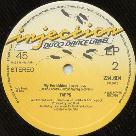 Tapps : My Forbidden Lover (12", EP)