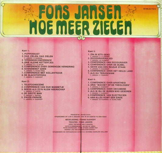 Fons Jansen : Hoe Meer Zielen (2xLP, Comp)