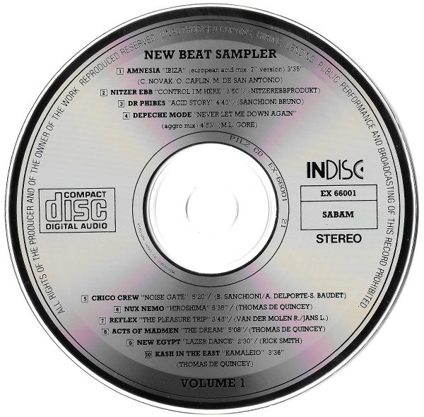 Various : New Beat Sampler (Volume 1) (CD, Comp, Smplr)