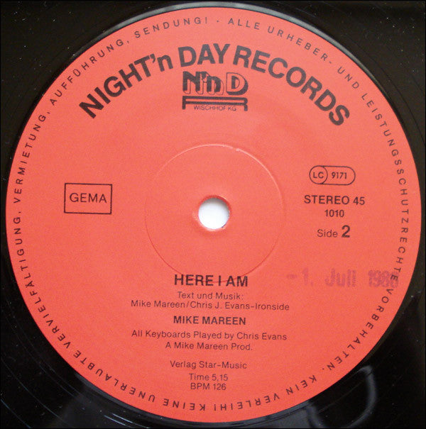 Mike Mareen : Dancing In The Dark (12")