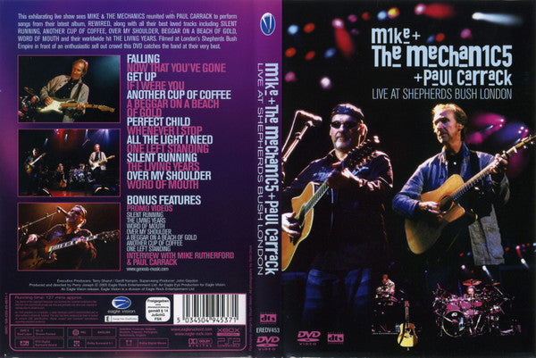 Mike & The Mechanics + Paul Carrack : Live At Shepherds Bush London (DVD-V, PAL)