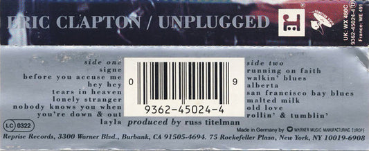 Eric Clapton : Unplugged (Cass, Album)