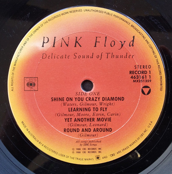 Pink Floyd : Delicate Sound Of Thunder (2xLP, Album, Gat)