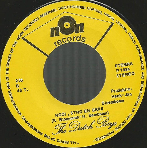 The Dutch Boys : Geert Mien Belgisch Peerd (7", Single)