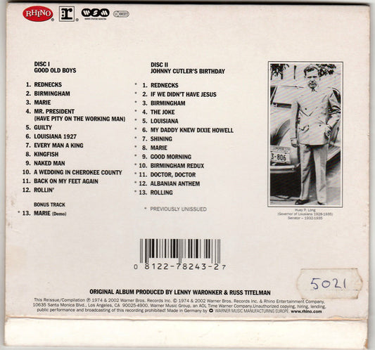 Randy Newman : Good Old Boys (2xCD, Album, RE, RM, Sli)