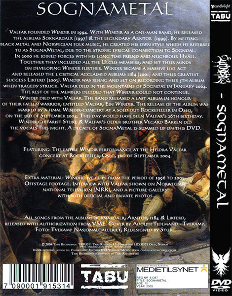 Windir : Sognametal (DVD-V)