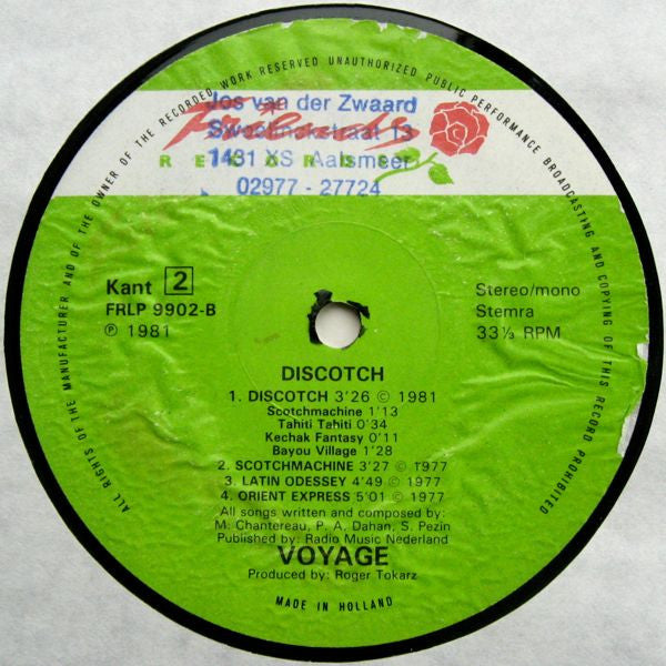 Voyage : Discotch (LP, Comp)