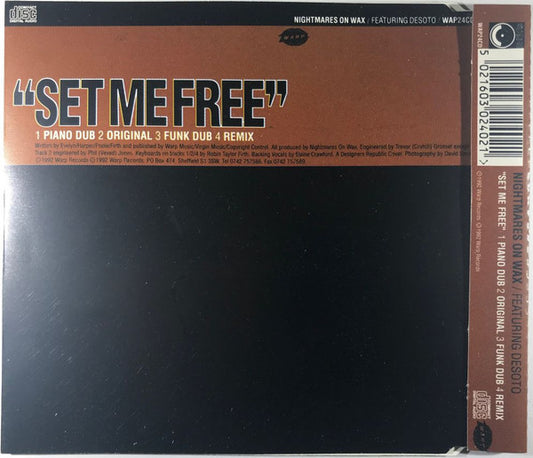 Nightmares On Wax Featuring Desoto : Set Me Free (CD, Single)
