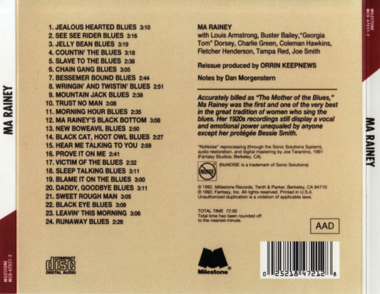 Ma Rainey : Ma Rainey (CD, Comp, RE)
