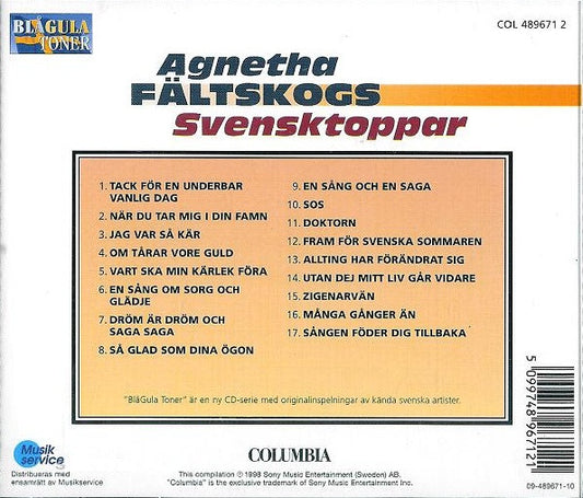 Agnetha Fältskog : Agnetha Fältskogs Svensktoppar (CD, Comp)