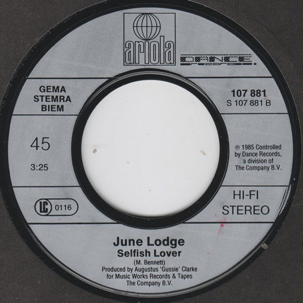 June Lodge : Give My Husband A Message (7", Single)