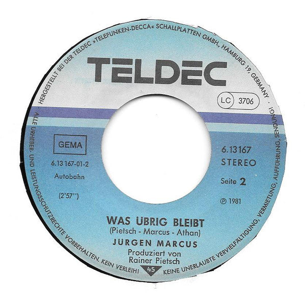 Jürgen Marcus : Wenn Du Liebst (7", Single)