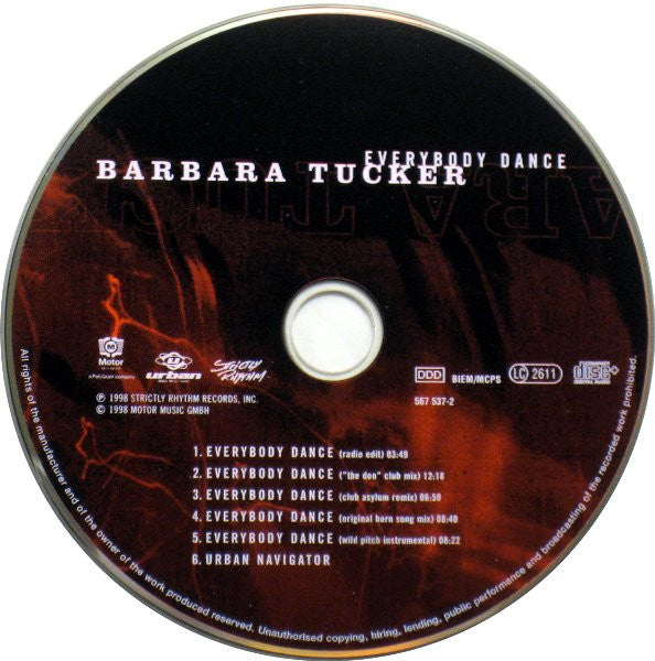 Barbara Tucker : Everybody Dance (CD, Maxi, Enh)