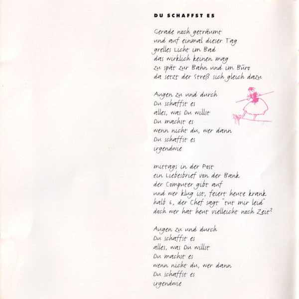 Juliane Werding : Du Schaffst Es! (CD, Album)