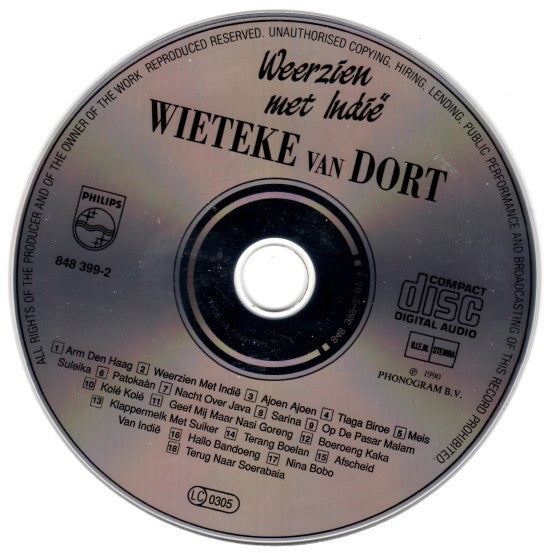 Wieteke Van Dort : Weerzien Met Indië (CD, Album, RE)