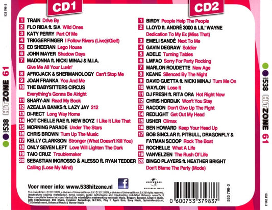 Various : Radio 538 Hitzone 61 (2xCD, Comp)