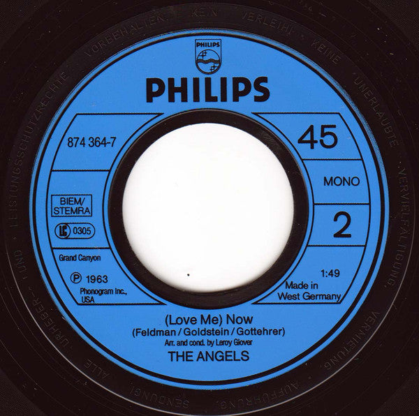 The Angels (3) : My Boyfriend's Back (7", Single, RE)