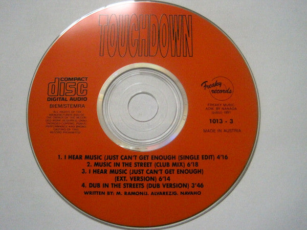 Touchdown (2) : I Hear Music In The Street (CD, Maxi)