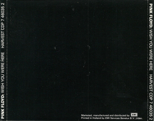 Pink Floyd : Wish You Were Here (CD, Album, RE)