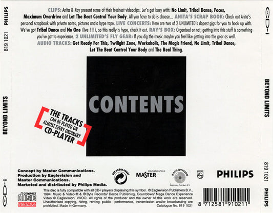 2 Unlimited : Beyond Limits (CDi, Comp)