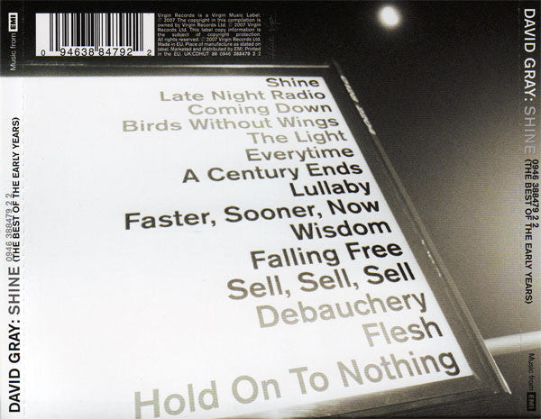 David Gray : Shine (The Best Of The Early Years) (CD, Comp)