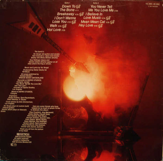 Vic Vergeat : Down To The Bone (LP, Album)