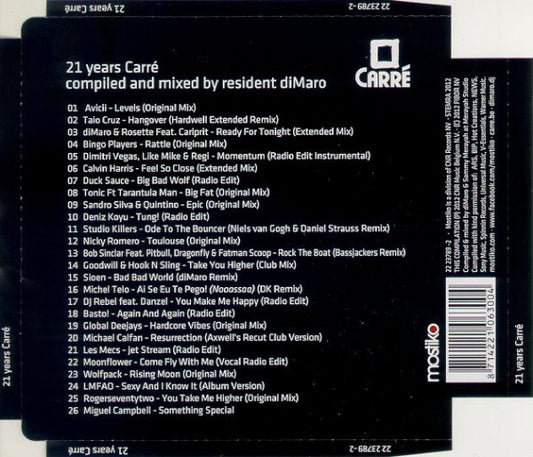 Various : 21 Years Carré (CD, Comp, Mixed)