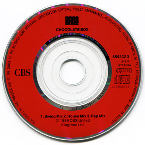 Bros : Chocolate Box (CD, Mini, Maxi)