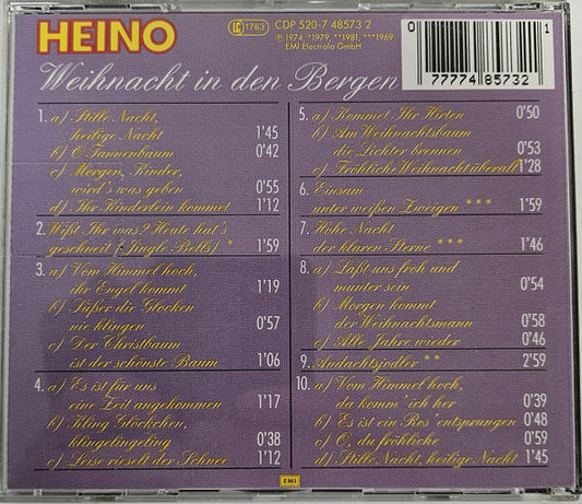 Heino : Weihnacht In Den Bergen (CD, Album)