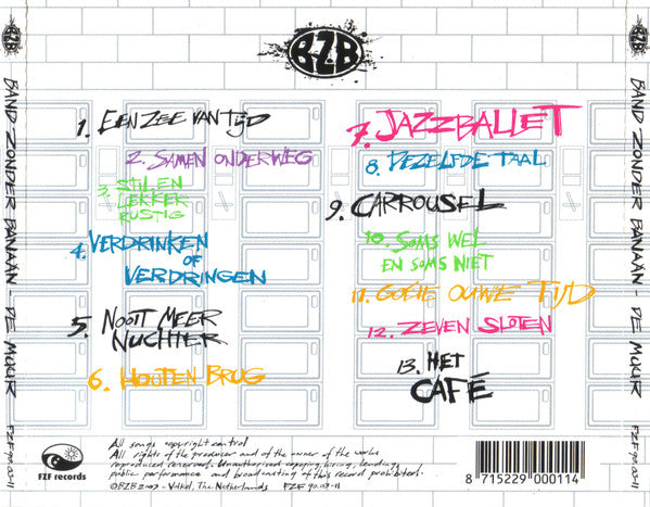 Band Zonder Banaan : De Muur (CD, Album)