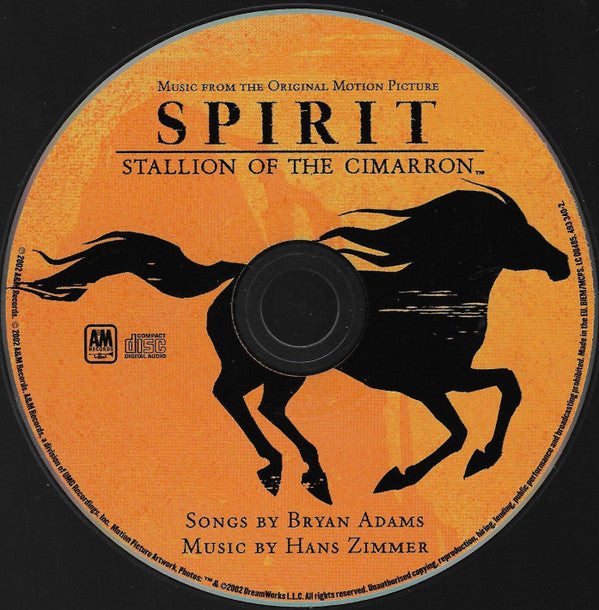 Bryan Adams / Music By Hans Zimmer : Spirit: Stallion Of The Cimarron (Music From The Original Motion Picture) (CD, Album, Sli)