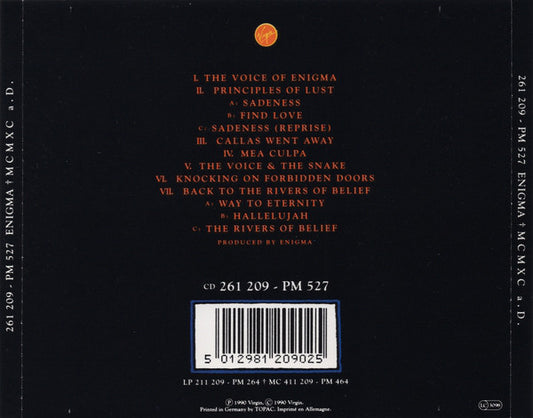 Enigma : MCMXC a.D. (CD, Album)