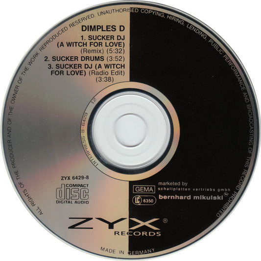 Dimples D : Sucker DJ (A Witch For Love) (CD, Maxi, Car)
