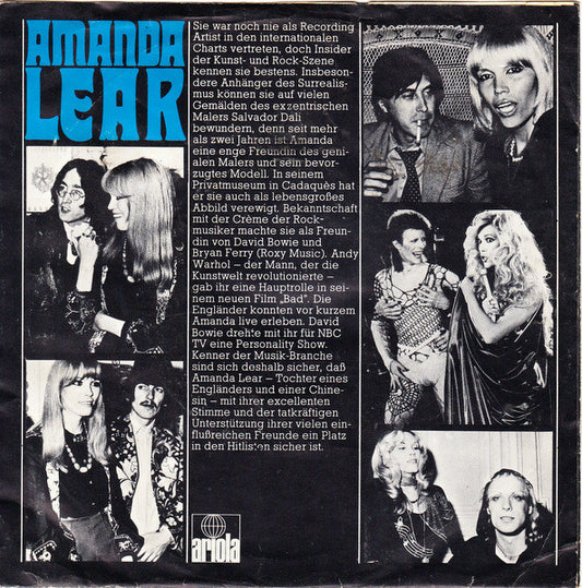 Amanda Lear : La Bagarre (7", Single)