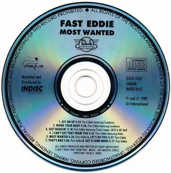 "Fast" Eddie Smith : Most Wanted (CD, Album)