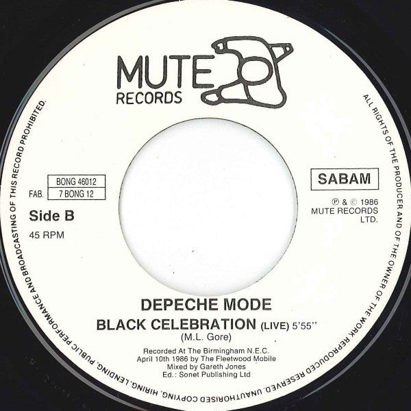 Depeche Mode : A Question Of Time (Remix) (7", Single)