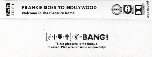 Frankie Goes To Hollywood : Welcome To The Pleasuredome (Cass, Album)