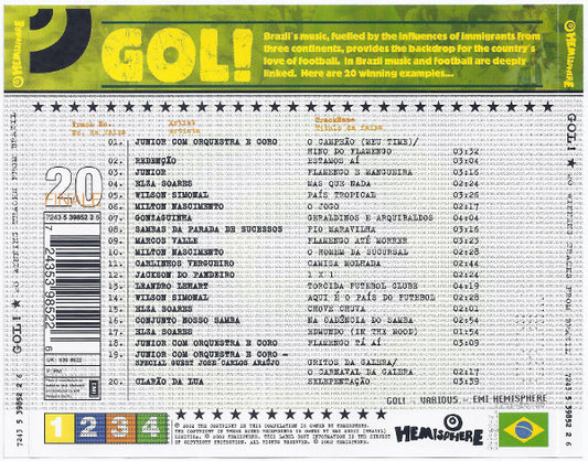 Various : Gol! 20 Winning Tracks From Brazil (CD, Comp)