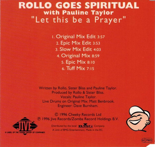Rollo Goes Spiritual With Pauline Taylor : Let This Be A Prayer (CD, Maxi)