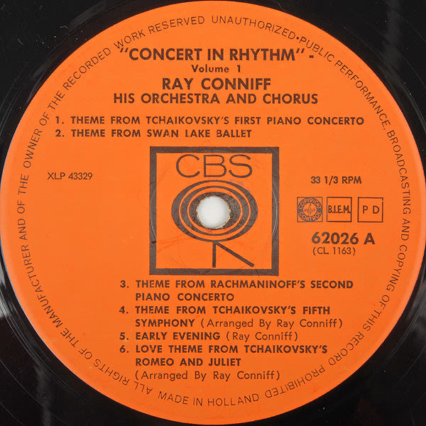 Ray Conniff And His Orchestra & Chorus : Concert In Rhythm Vol.1 (LP, Album)