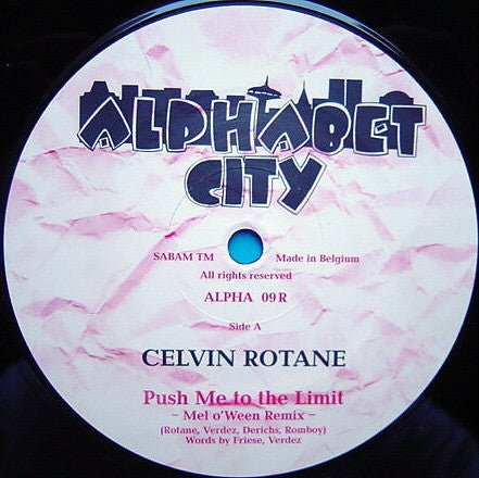 Celvin Rotane : Push Me To The Limit (12")